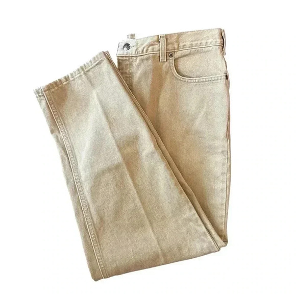 NWT Land’s End Women’s Tan Jeans Natural Fit Sz 16 - Picture 1 of 8